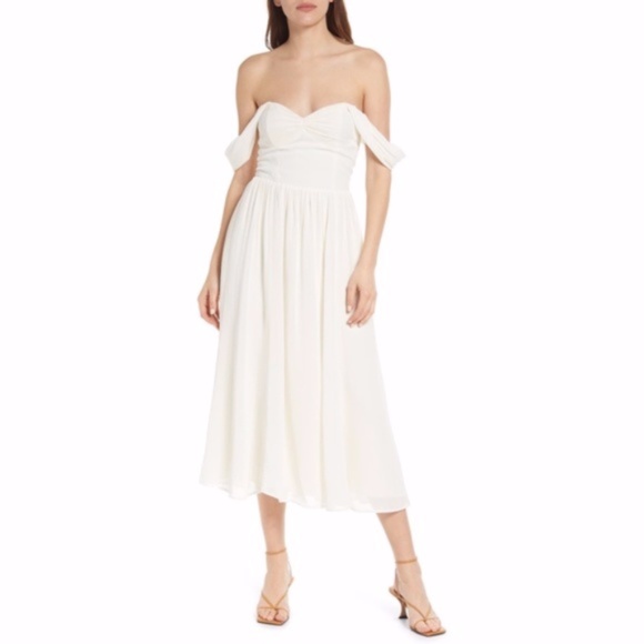 Reformation Dresses & Skirts - NEW Reformation Violet Dress Ivory 2